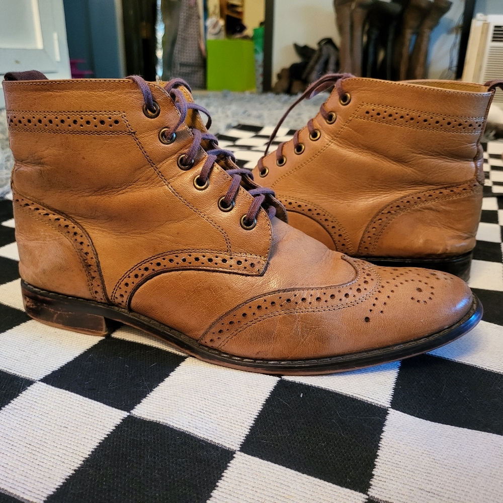 👞 ICobbler Shoes Leather Lace-up Boot
